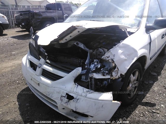 1D4GP24R77B177998 - 2007 DODGE GRAND CARAVAN SE WHITE photo 6