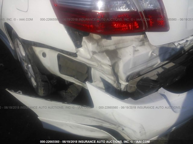 4T1BE46K18U780309 - 2008 TOYOTA CAMRY CE/LE/XLE/SE WHITE photo 6