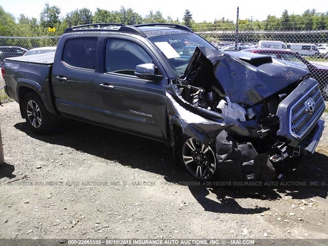 3TMCZ5AN2HM062034 - 2017 TOYOTA TACOMA DBL CAB/SR/TRDSPT/OR/PRO ნაცრისფერი ფოტო 1