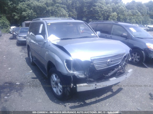 JTJHT00W333525391 - 2003 LEXUS LX 470 SILVER photo 1