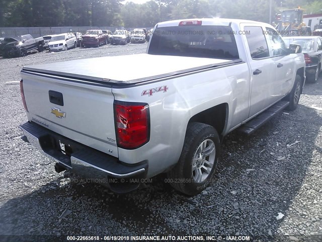 3GCUKREC8EG530268 - 2014 CHEVROLET SILVERADO K1500 LT SILVER photo 4