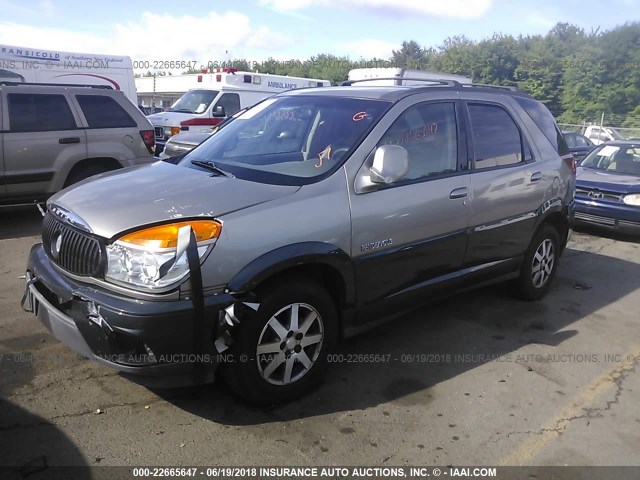 3G5DB03E52S526632 - 2002 BUICK RENDEZVOUS CX/CXL BEIGE photo 2