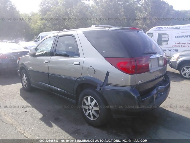 3G5DB03E52S526632 - 2002 BUICK RENDEZVOUS CX/CXL BEIGE photo 3