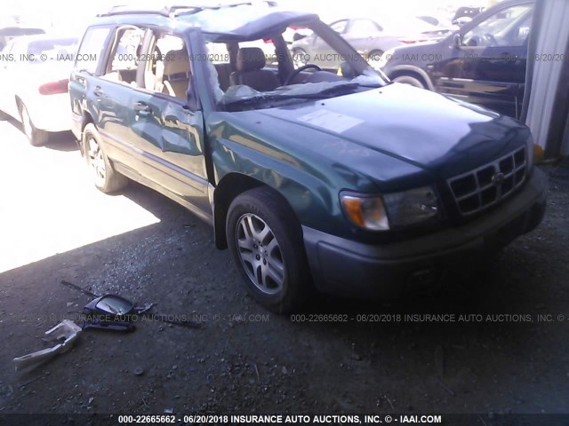 JF1SF6552YH704959 - 2000 SUBARU FORESTER S Yaşıl foto 1