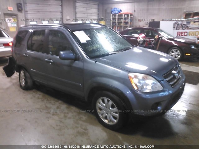 JHLRD78945C060394 - 2005 HONDA CR-V SE/EX GRAY photo 1