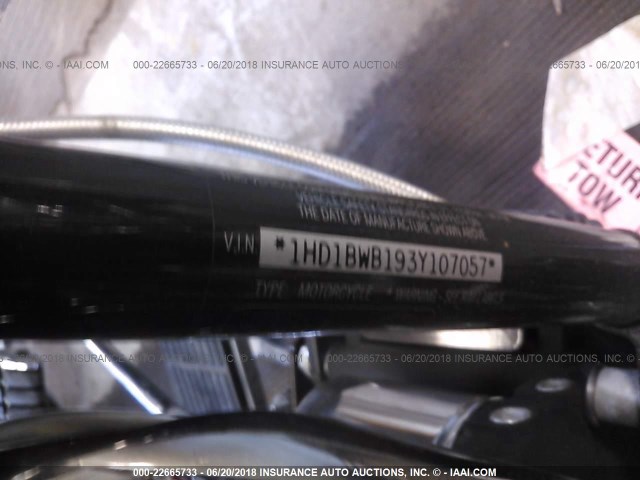 1HD1BWB193Y107057 - 2003 HARLEY-DAVIDSON FLSTCI WHITE photo 10