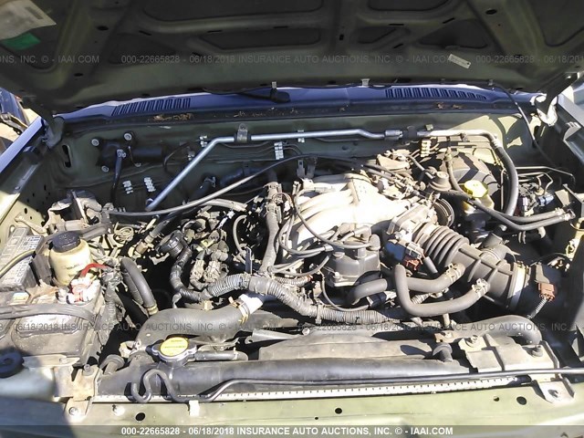 5N1ED28Y23C669725 - 2003 NISSAN XTERRA XE/SE GREEN photo 10