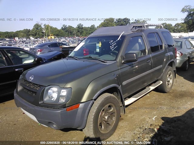 5N1ED28Y23C669725 - 2003 NISSAN XTERRA XE/SE GREEN photo 2