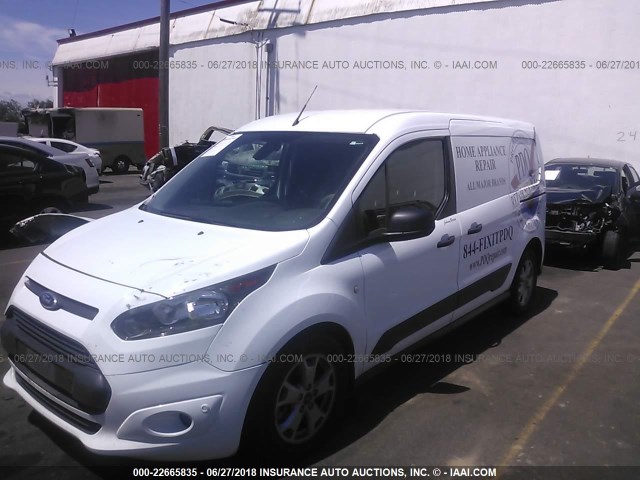 NM0LS7F78F1186021 - 2015 FORD TRANSIT CONNECT XLT WHITE photo 2