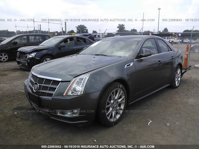 1G6DL5ED8B0145617 - 2011 CADILLAC CTS PERFORMANCE COLLECTION GRAY photo 2