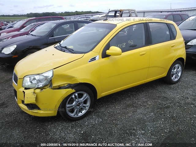 KL1TD6DE9AB064125 - 2010 CHEVROLET AVEO LS/LT 黄色 照片 2