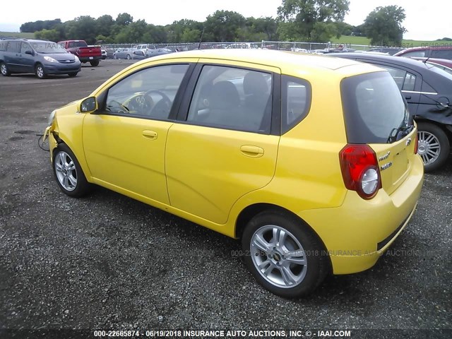 KL1TD6DE9AB064125 - 2010 CHEVROLET AVEO LS/LT 黄色 照片 3