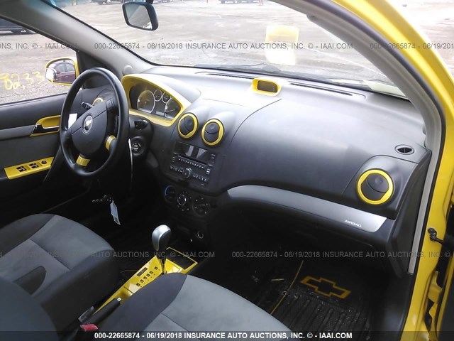 KL1TD6DE9AB064125 - 2010 CHEVROLET AVEO LS/LT 黄色 照片 5