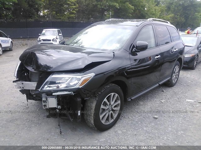 5N1AR2MM8GC601499 - 2016 NISSAN PATHFINDER S/SV/SL/PLATINUM 黑色 照片 2