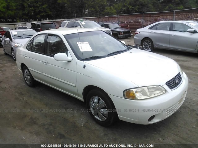 3N1CB51D5YL303122 - 2000 NISSAN SENTRA XE/GXE WHITE photo 1