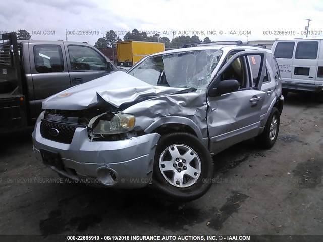 1FMCU04186KC03196 - 2006 FORD ESCAPE LIMITED SILVER photo 2