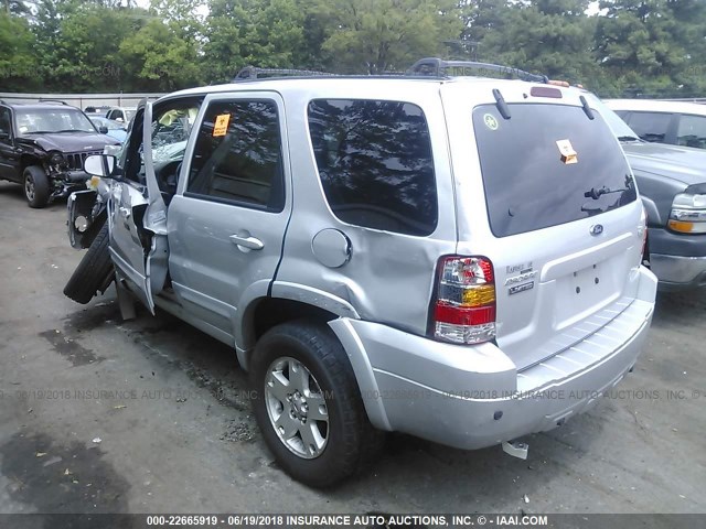 1FMCU04186KC03196 - 2006 FORD ESCAPE LIMITED SILVER photo 3