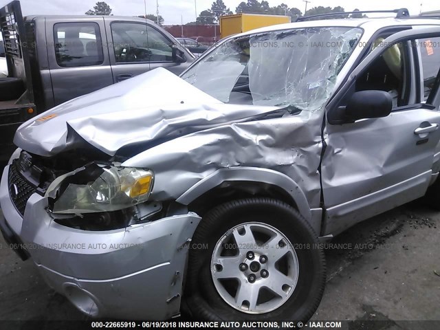 1FMCU04186KC03196 - 2006 FORD ESCAPE LIMITED SILVER photo 6