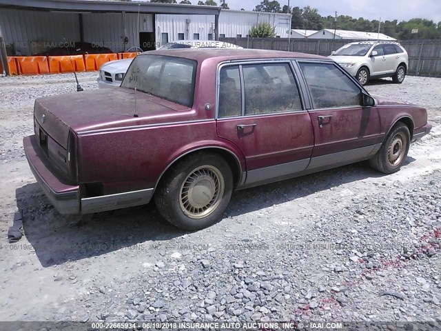 1G3CV54C8L4327842 - 1990 OLDSMOBILE 98 REGENCY TOURING BURGUNDY photo 4