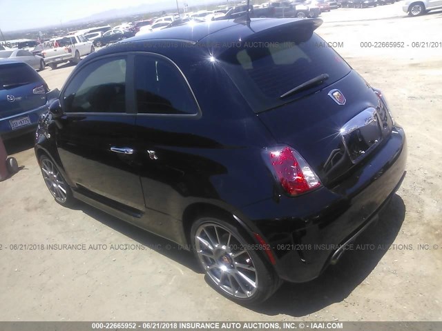 3C3CFFFH9HT567970 - 2017 FIAT 500 ABARTH BLACK photo 3