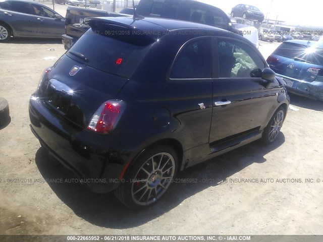 3C3CFFFH9HT567970 - 2017 FIAT 500 ABARTH BLACK photo 4