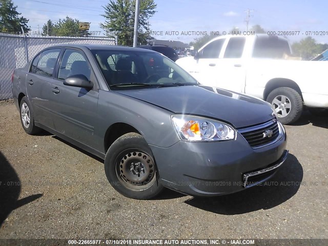 1G1ZS58F87F214015 - 2007 CHEVROLET MALIBU LS ნაცრისფერი ფოტო 1