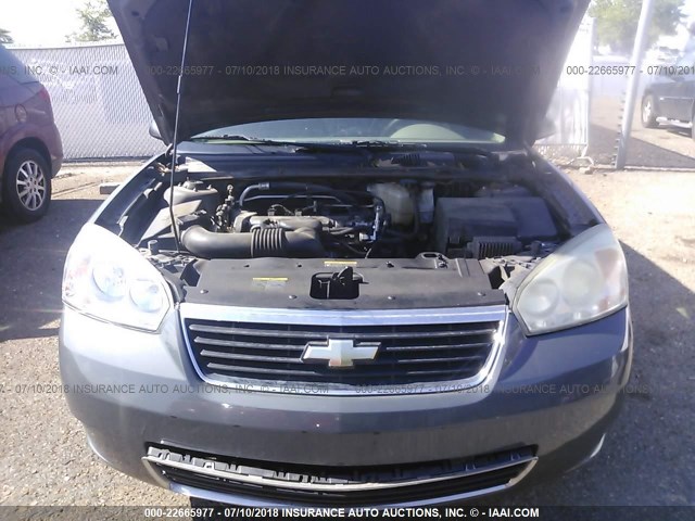1G1ZS58F87F214015 - 2007 CHEVROLET MALIBU LS ნაცრისფერი ფოტო 10