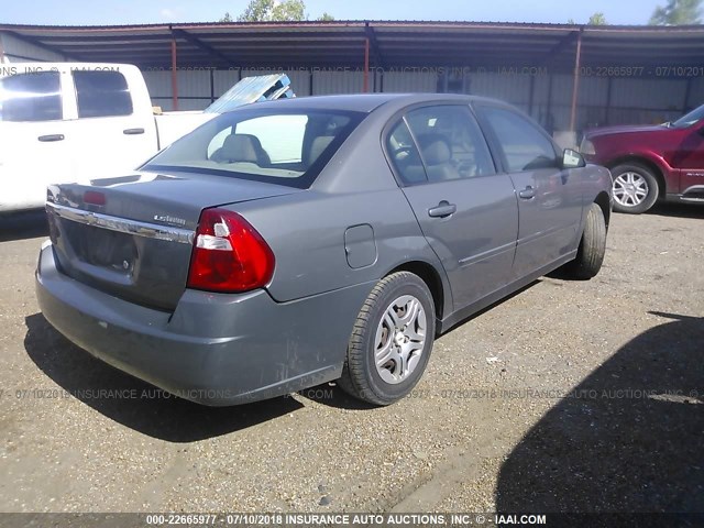 1G1ZS58F87F214015 - 2007 CHEVROLET MALIBU LS ნაცრისფერი ფოტო 4