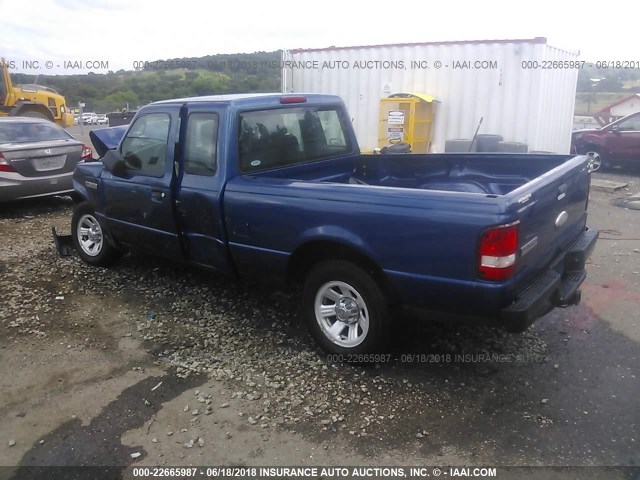 1FTKR1EEXAPA09029 - 2010 FORD RANGER SUPER CAB BLUE photo 3