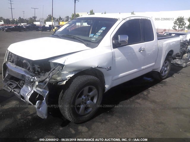 1N6AA06A34N574437 - 2004 NISSAN TITAN XE/SE/LE WHITE photo 2