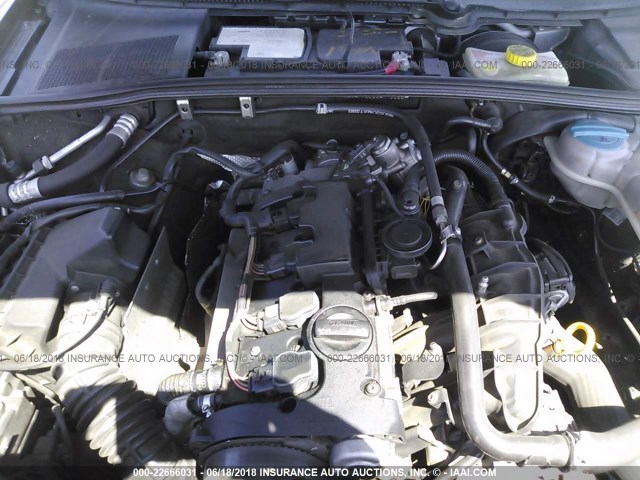 WAUAF78E28A116055 - 2008 AUDI A4 2.0T GRAY photo 10