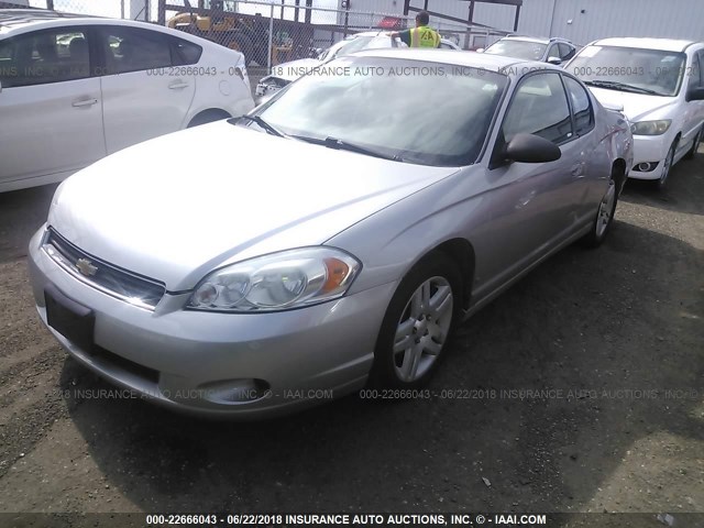 2G1WK15N479180669 - 2007 CHEVROLET MONTE CARLO LT SILVER photo 2