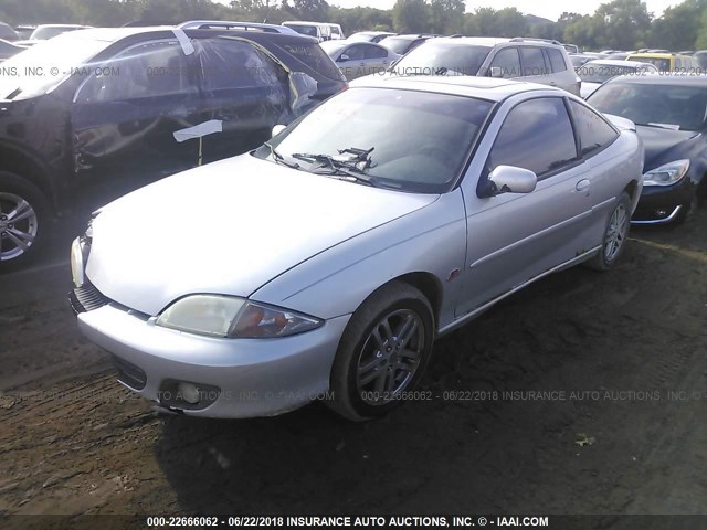 1G1JH12T127197614 - 2002 CHEVROLET CAVALIER Z24 SILVER photo 2