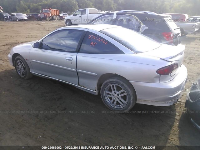 1G1JH12T127197614 - 2002 CHEVROLET CAVALIER Z24 SILVER photo 3