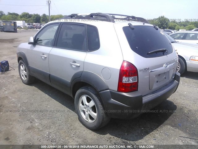 KM8JN72D15U134137 - 2005 HYUNDAI TUCSON GLS/LX SILVER photo 3