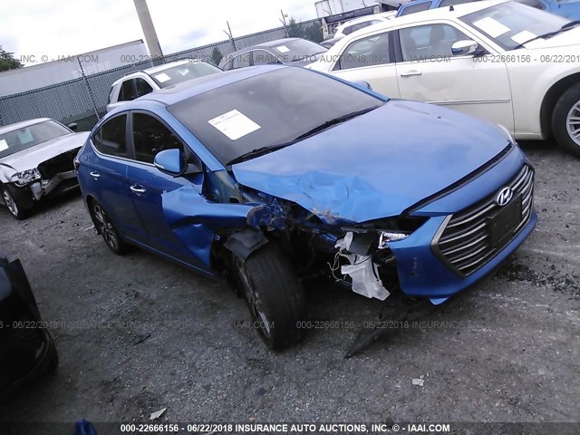 5NPD84LF0HH180032 - 2017 HYUNDAI ELANTRA SE/VALUE/LIMITED BLUE photo 1