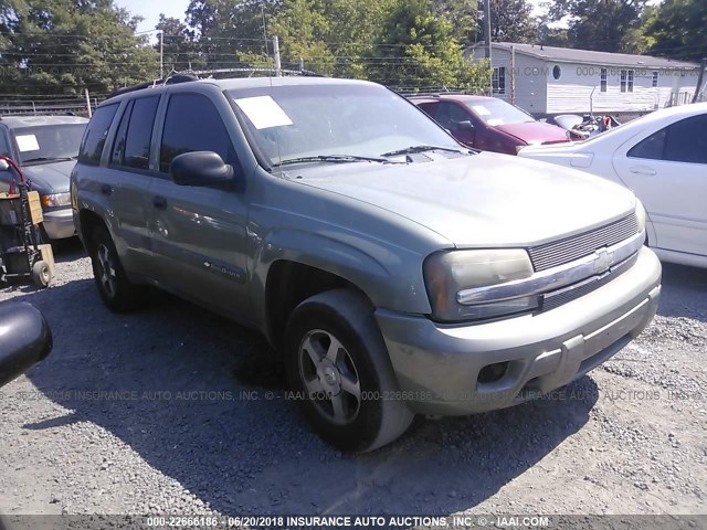 1GNDT13S342233626 - 2004 CHEVROLET TRAILBLAZER LS/LT GREEN photo 1