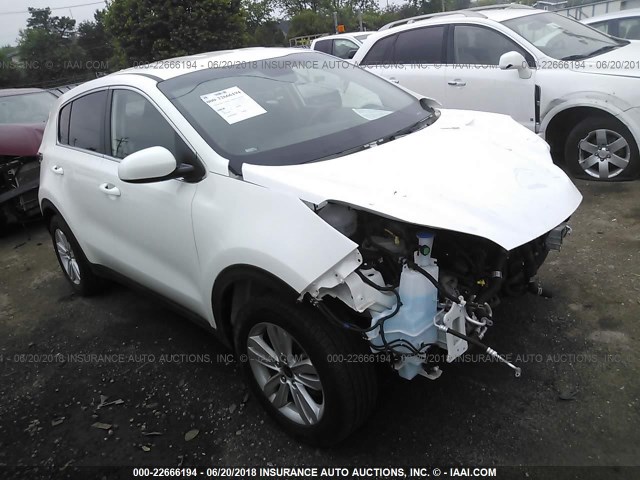 KNDPM3AC3H7232706 - 2017 KIA SPORTAGE LX WHITE photo 1