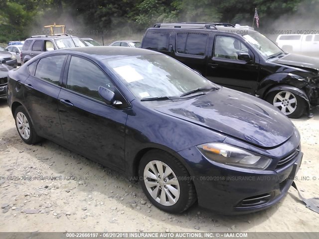 1C3CDFBBXED851584 - 2014 DODGE DART SXT BLUE photo 1