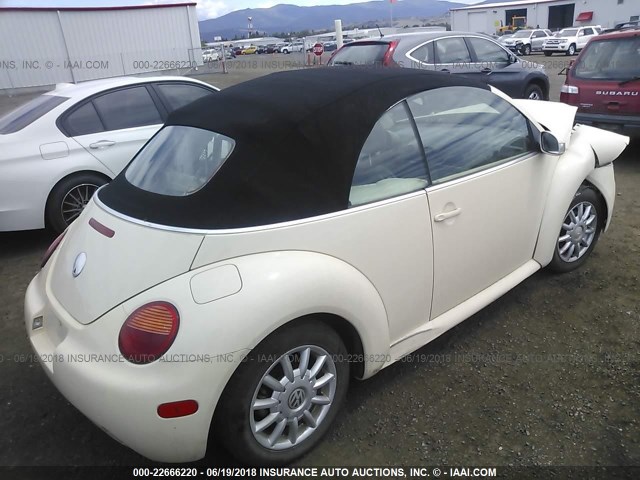 3VWCM31Y24M316099 - 2004 VOLKSWAGEN NEW BEETLE GLS თეთრი ფოტო 4