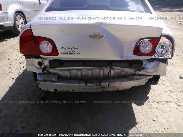 1G1ZC5EB0A4111446 - 2010 CHEVROLET MALIBU 1LT ვერცხლისფერი ფოტო 6