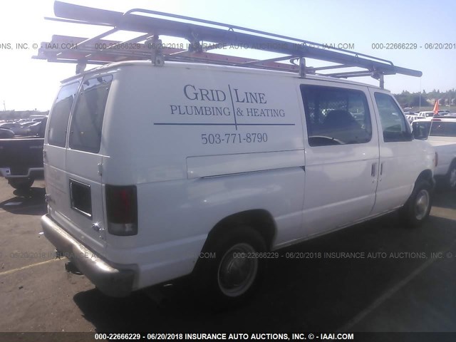 1FTPE24L5XHA77717 - 1999 FORD ECONOLINE E250 VAN WHITE photo 4