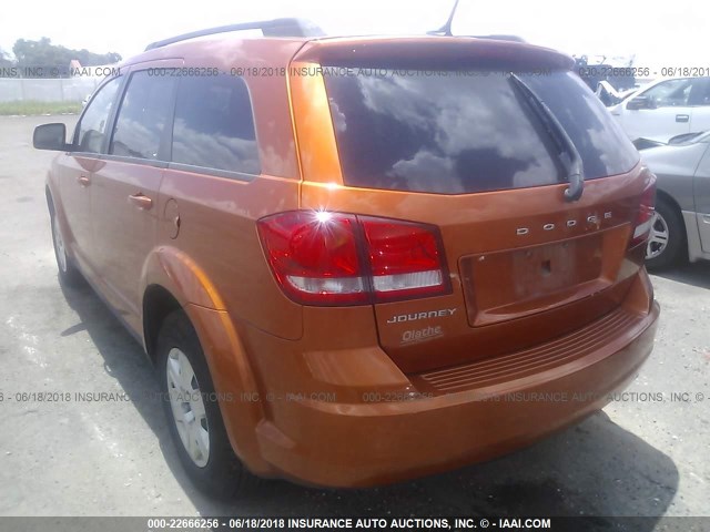 3D4PG4FB3BT567337 - 2011 DODGE JOURNEY EXPRESS ORANGE photo 3