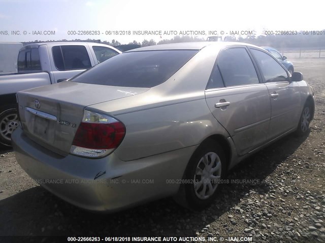 4T1BE30K36U697545 - 2006 TOYOTA CAMRY LE/XLE/SE ოქროსფერი ფოტო 4