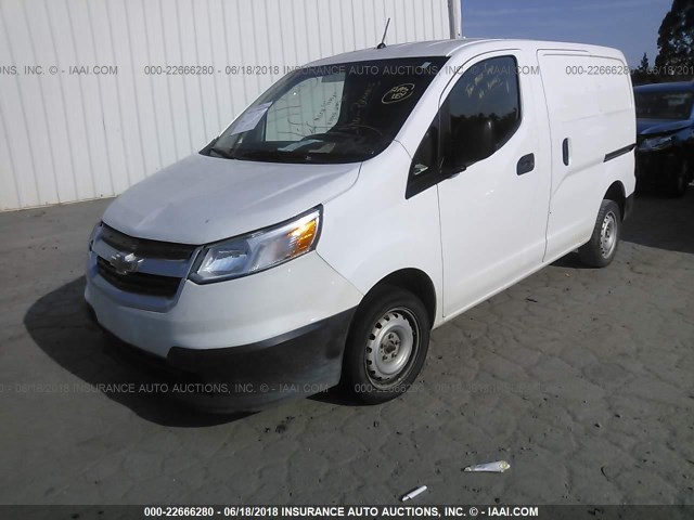 3N63M0YN6FK706003 - 2015 CHEVROLET CITY EXPRESS LS WHITE photo 2