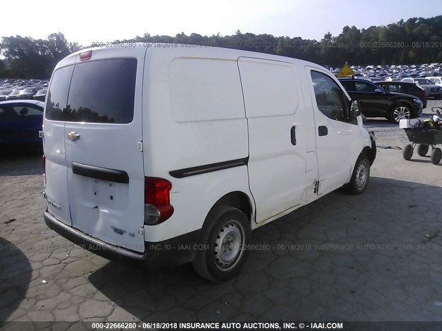 3N63M0YN6FK706003 - 2015 CHEVROLET CITY EXPRESS LS WHITE photo 4