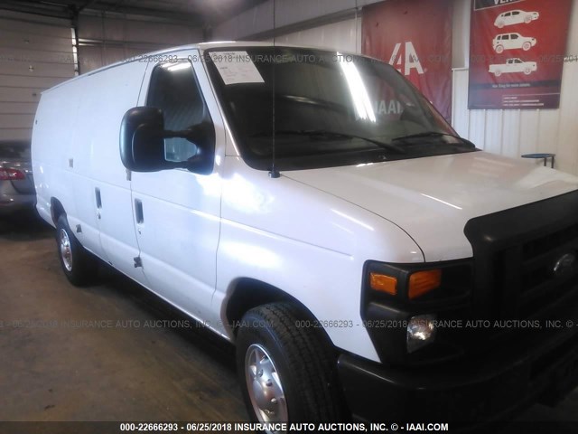 1FTSS3EL3BDA40642 - 2011 FORD ECONOLINE E350 SUPER DUTY VAN WHITE photo 1