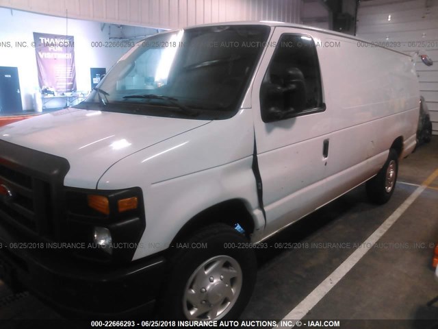 1FTSS3EL3BDA40642 - 2011 FORD ECONOLINE E350 SUPER DUTY VAN WHITE photo 2