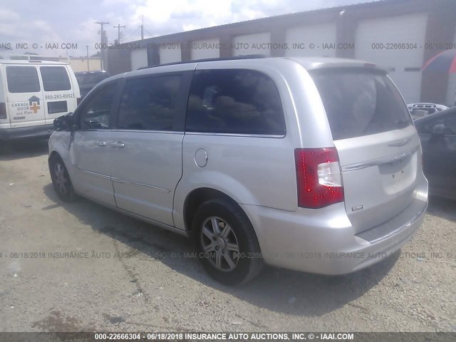 2A4RR5DG2BR638416 - 2011 CHRYSLER TOWN & COUNTRY TOURING SILVER photo 3
