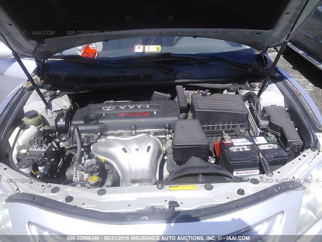 JTNBE46K273087365 - 2007 TOYOTA CAMRY NEW GENERAT CE/LE/XLE/SE SILVER photo 10